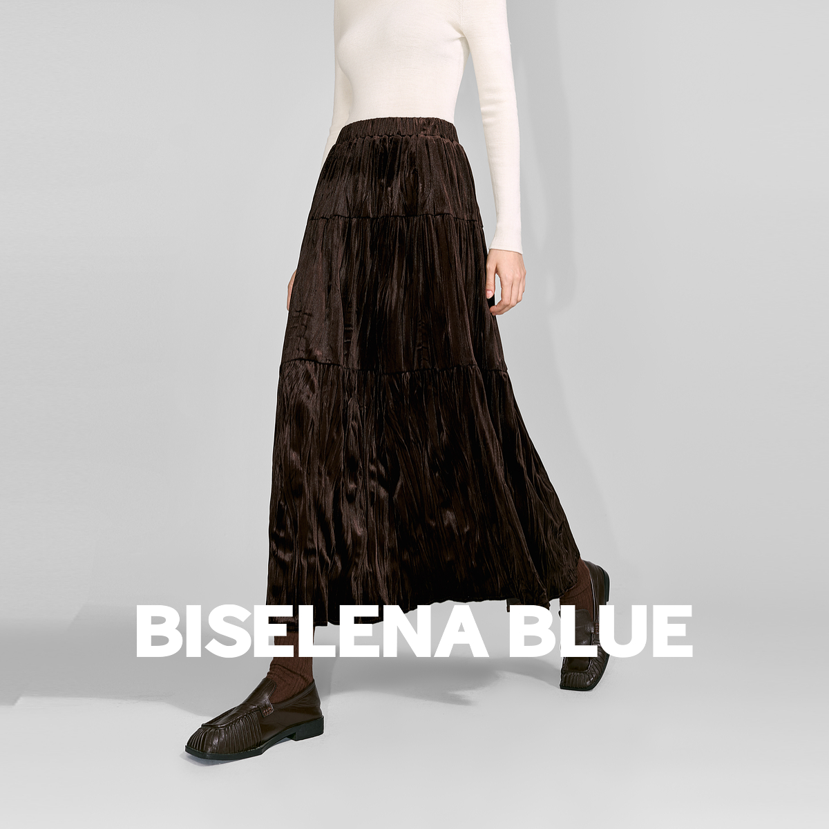 贝茜妮复古高腰显瘦气质半身裙女2025年冬季新款优雅质感百搭裙子