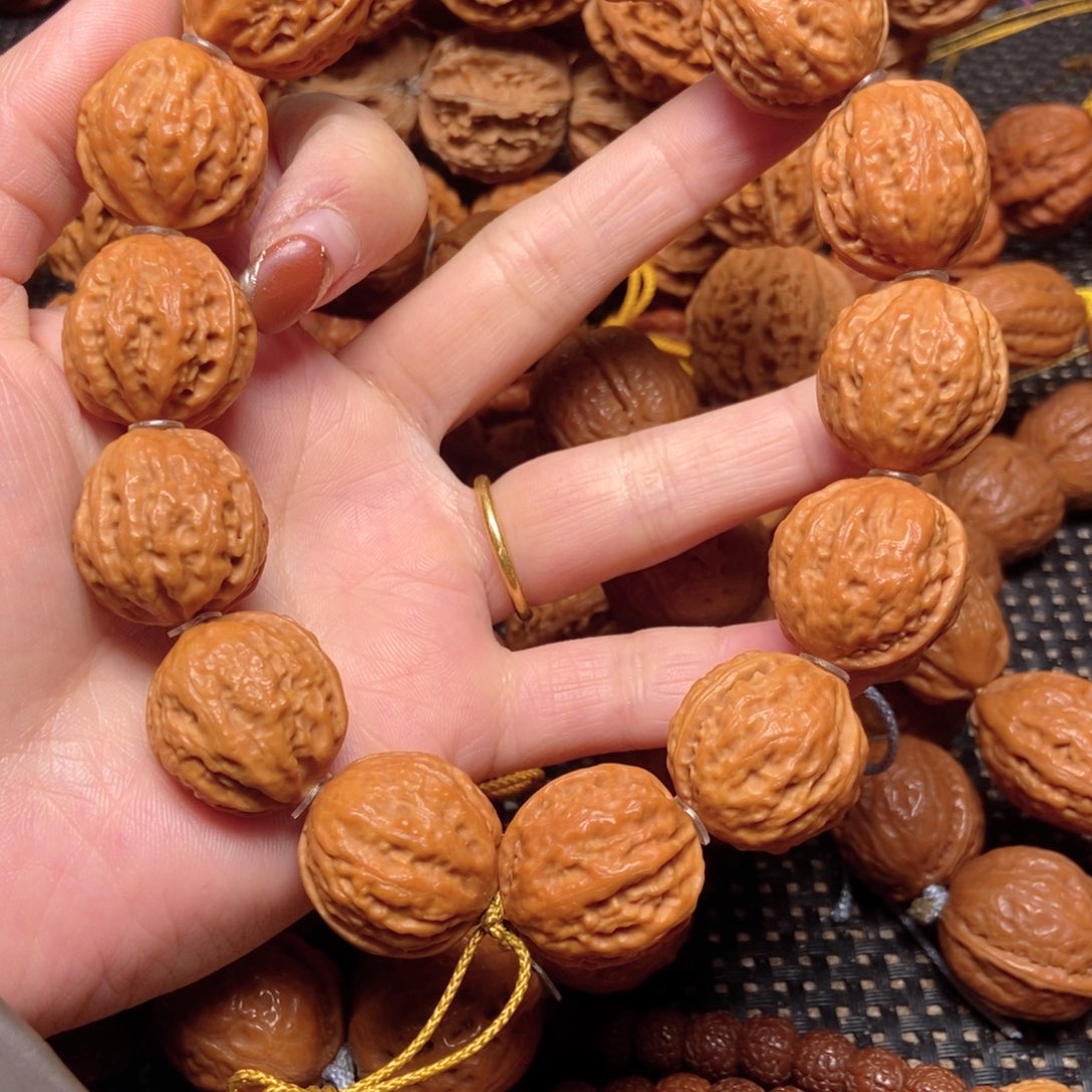 蒋***大文玩核桃手串荔枝纹手串