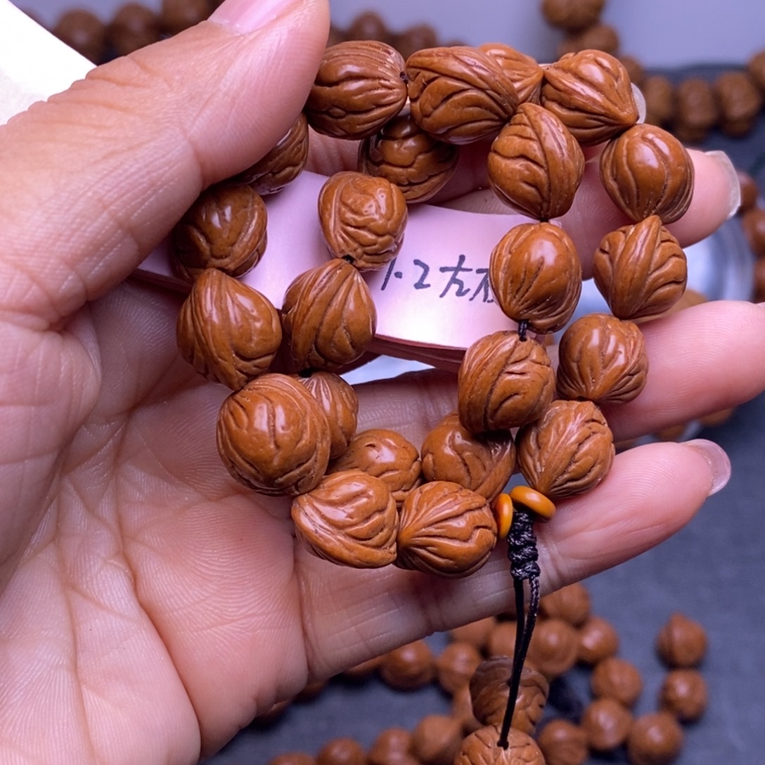 秦岭龙纹桃核23颗