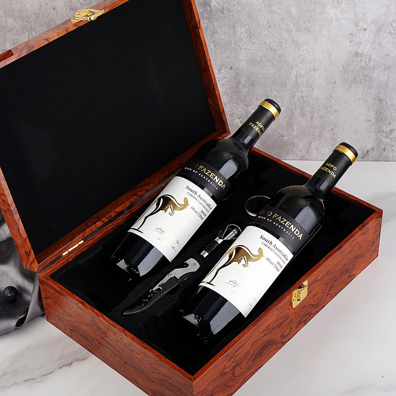 川富 金袋鼠干红葡萄酒 750ml双支礼盒装