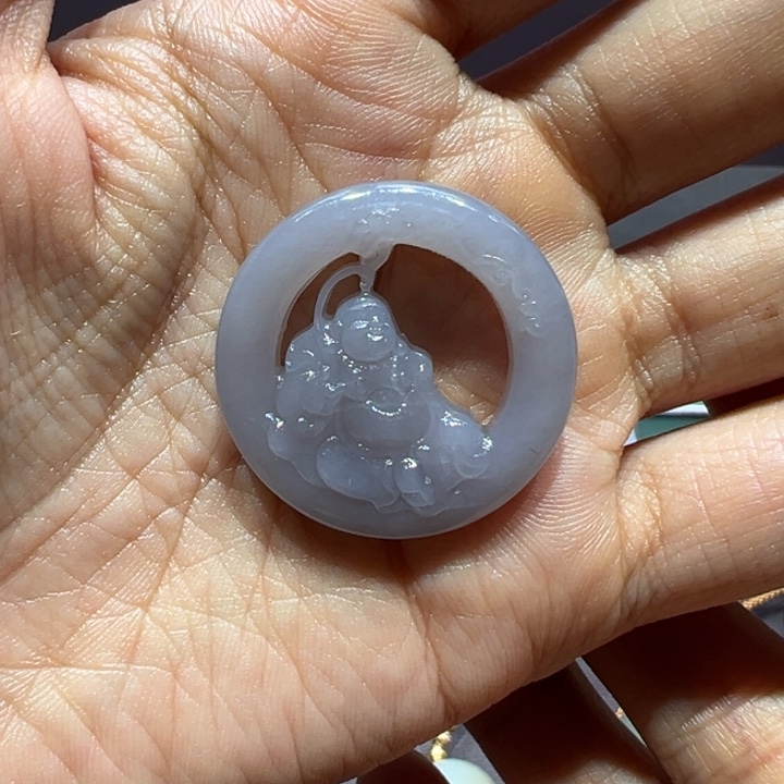 和田玉未镶嵌颈饰青海料佛