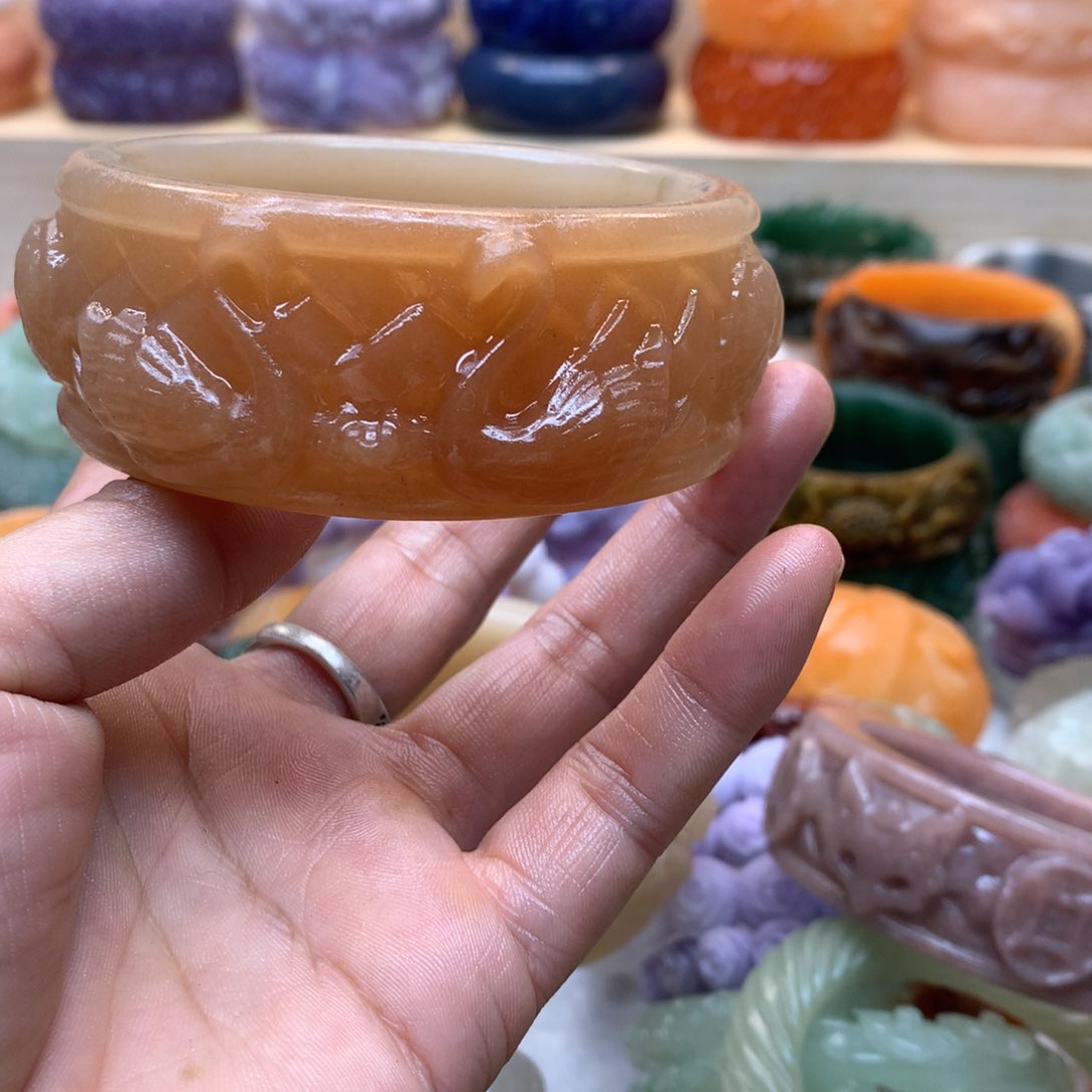 未镶嵌手镯石英质玉豆*沐