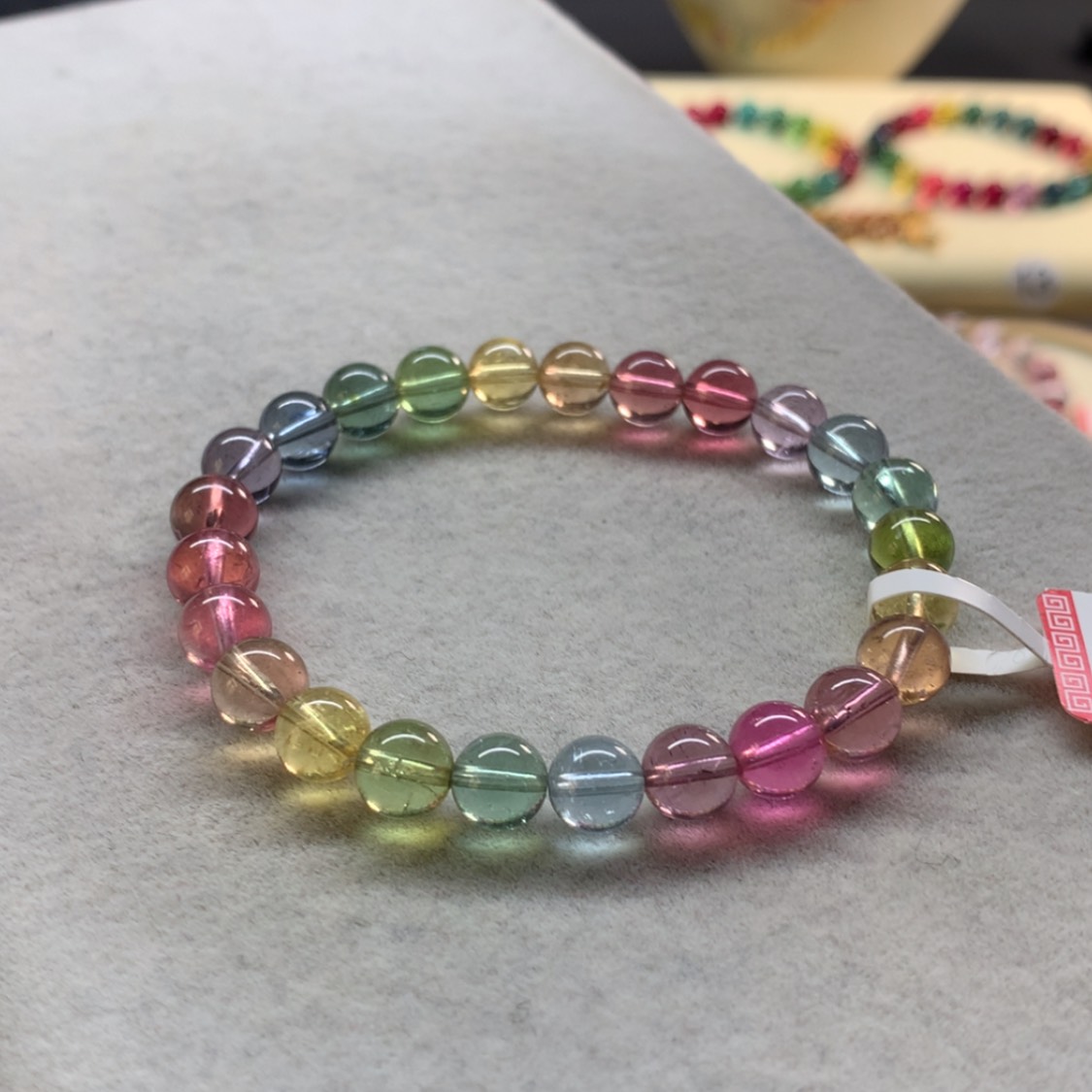 【闪购商品】未镶嵌手链碧玺荧光人鱼单圈7.2