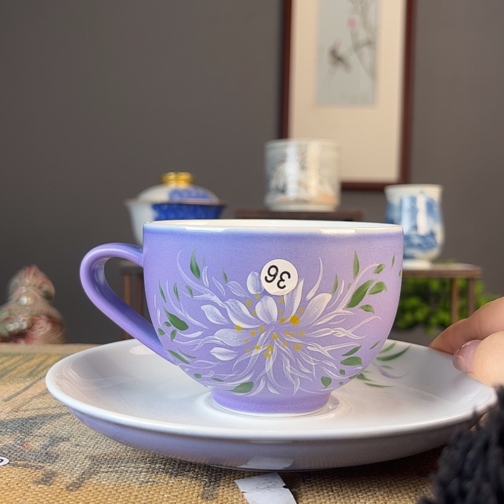 杯景德柴烧茶杯多人