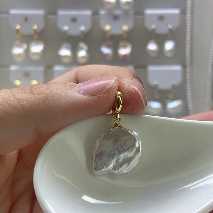 淡水珍珠银S925镶嵌颈饰51