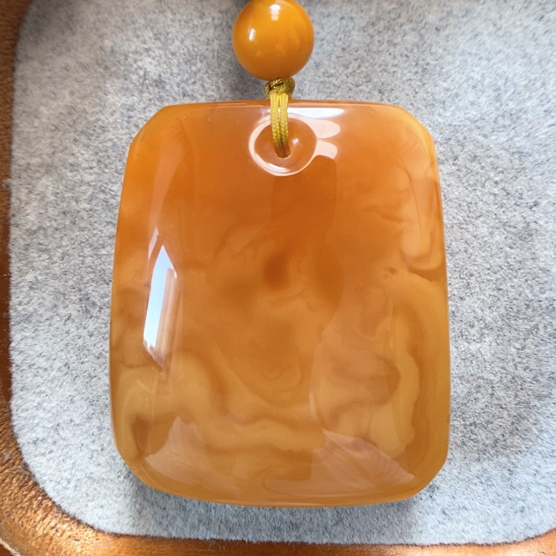 未镶嵌项链蜜蜡蜜蜡吊坠