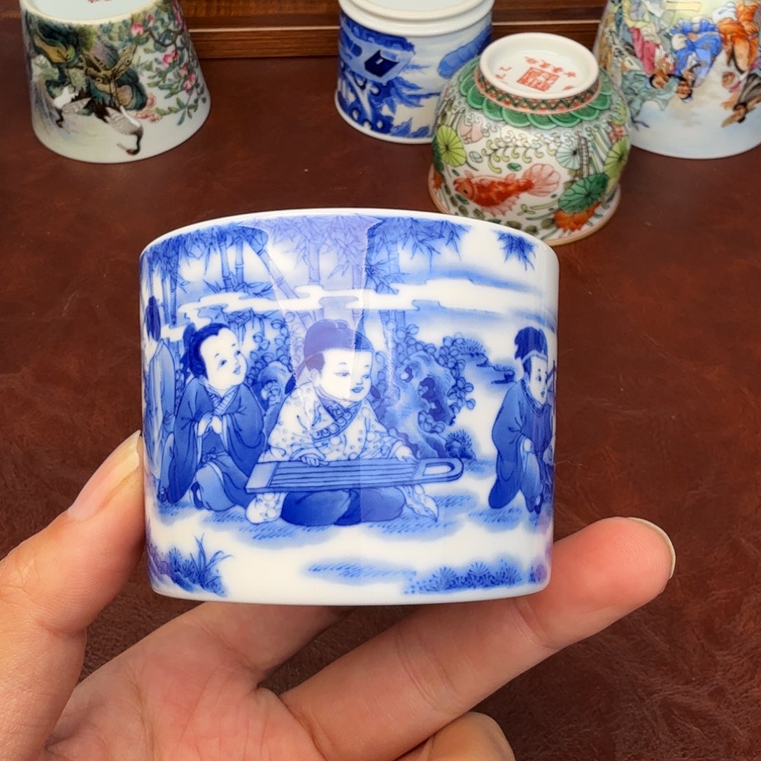 神***吧陶现代景德镇全手工全手绘陶瓷