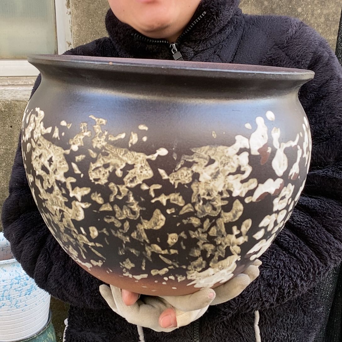 紫砂花盆口30高24福利