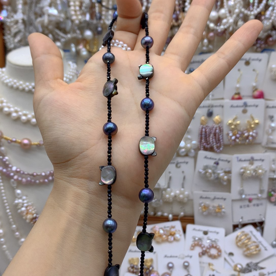 合金淡水珍珠手链秋*