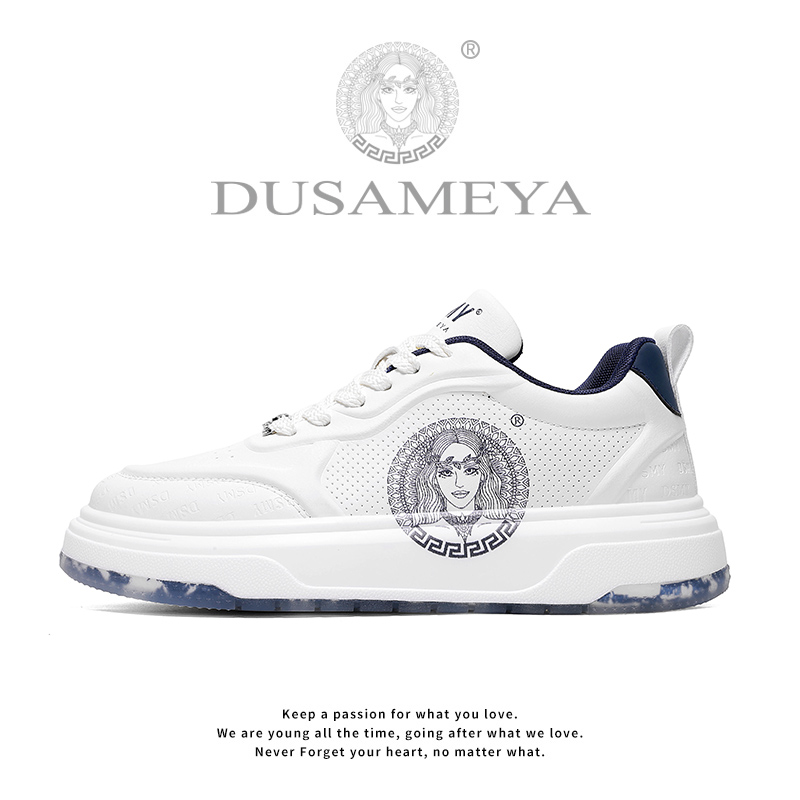 DUSAMEYA/杜莎米娅男士秋季款透气潮鞋百搭轻奢时尚运动鞋D6790