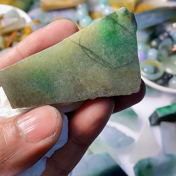 翡翠散珠天然翡翠A货