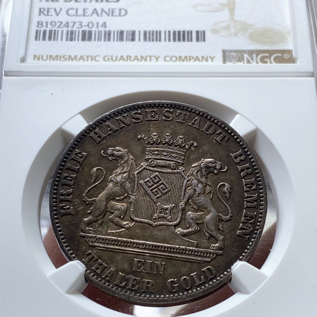 银Ag900德国不来梅射击节1泰勒银币