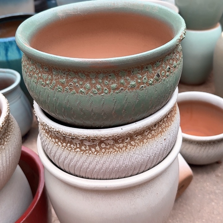 红陶微瑕花盆处理来啦