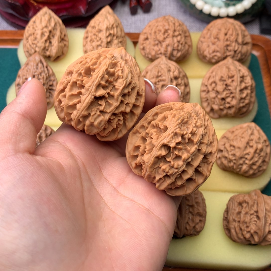 文玩核桃把件玉麒麟43