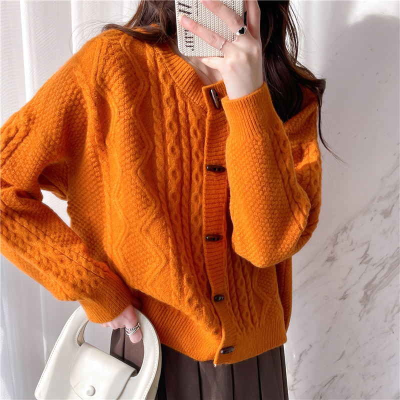 5012气质百搭毛衣针织套头女新款外搭洋气上衣针织