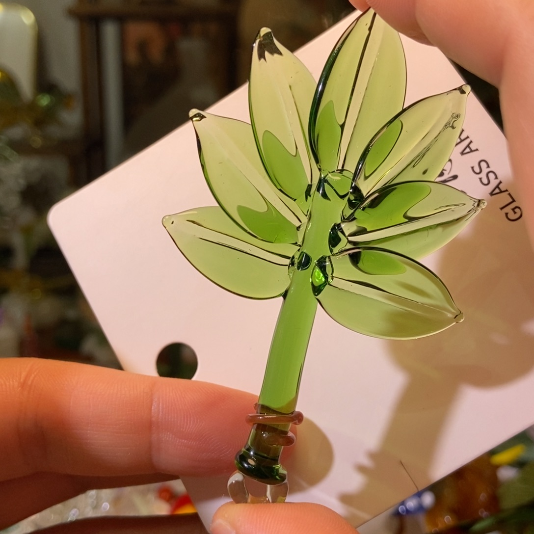 手工艺品琉璃柚子叶