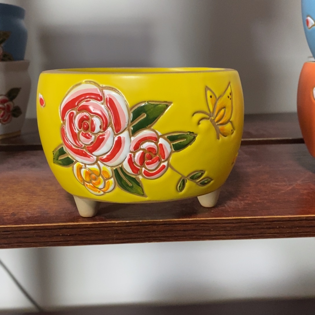 红陶韩式多肉植物花盆