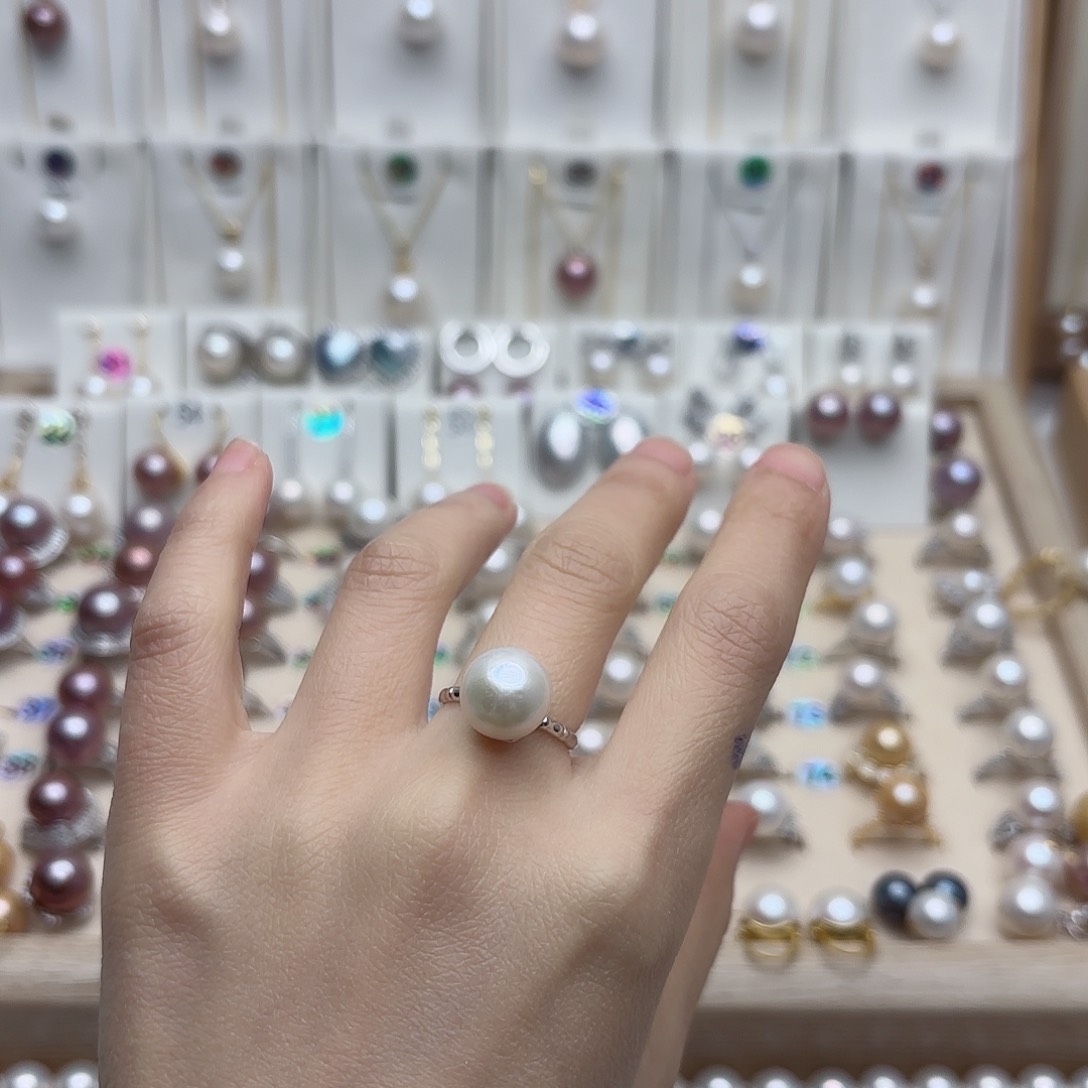 淡水珍珠颈饰银S925镶嵌