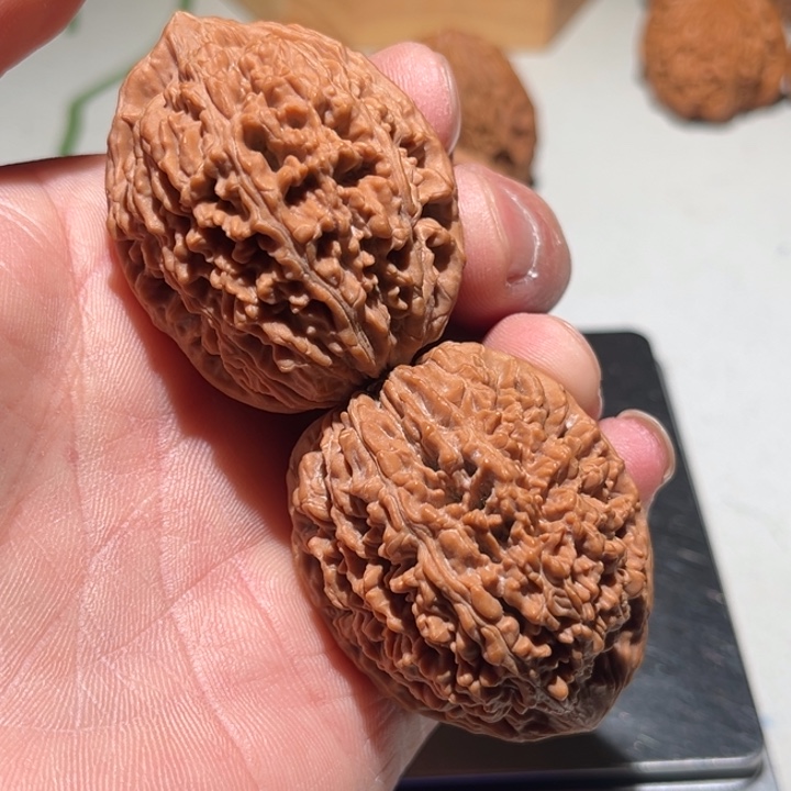 用***8把件文玩核桃41肚蒜头