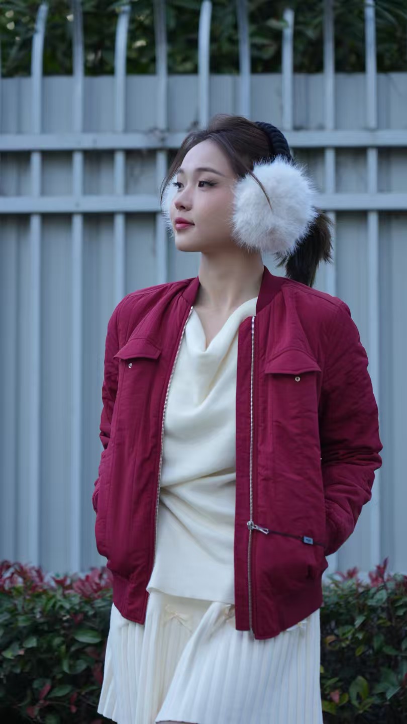 断码-偏小 法-鄂女士春秋款薄棉服棒球夹克