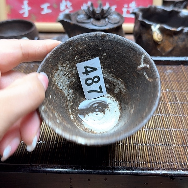 纯手工制作粗陶茶具