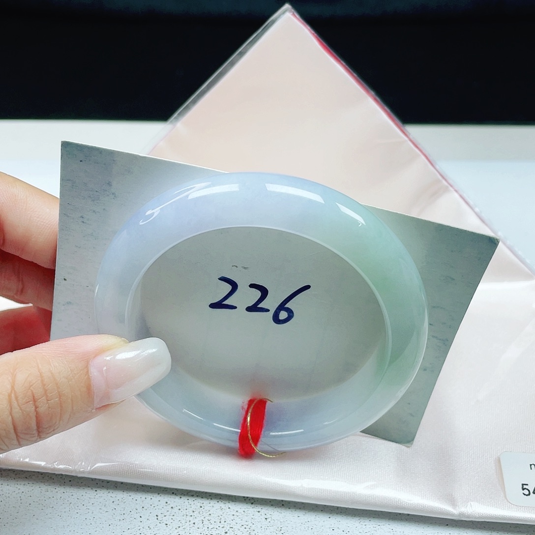 翡翠未镶嵌手镯 正圈54+