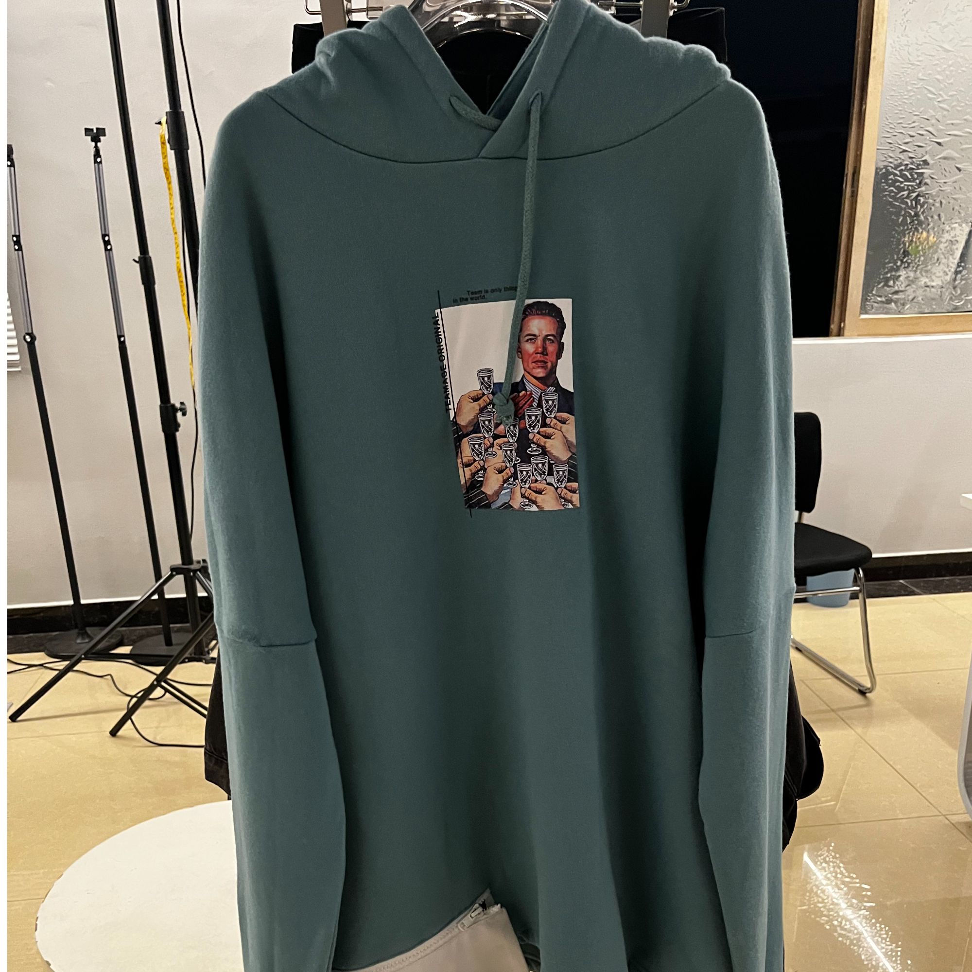 2024秋冬连帽套头加绒加厚卫衣美拉德学院风宽松大码百搭时尚潮流