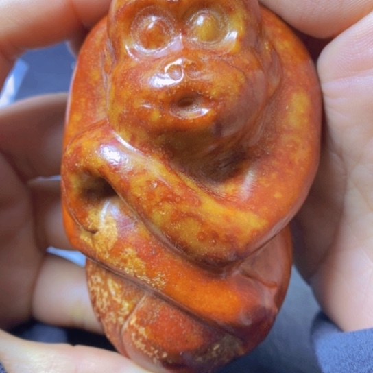 白玉菩提吊坠摆件