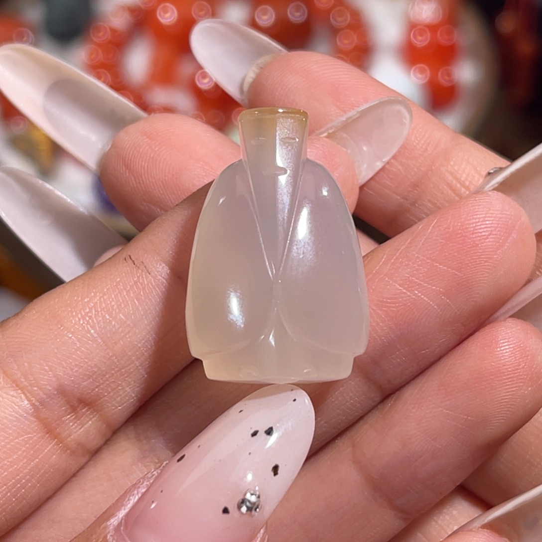 玛瑙/玉髓普缥料翁仲 17.8x10.9 m m未镶嵌