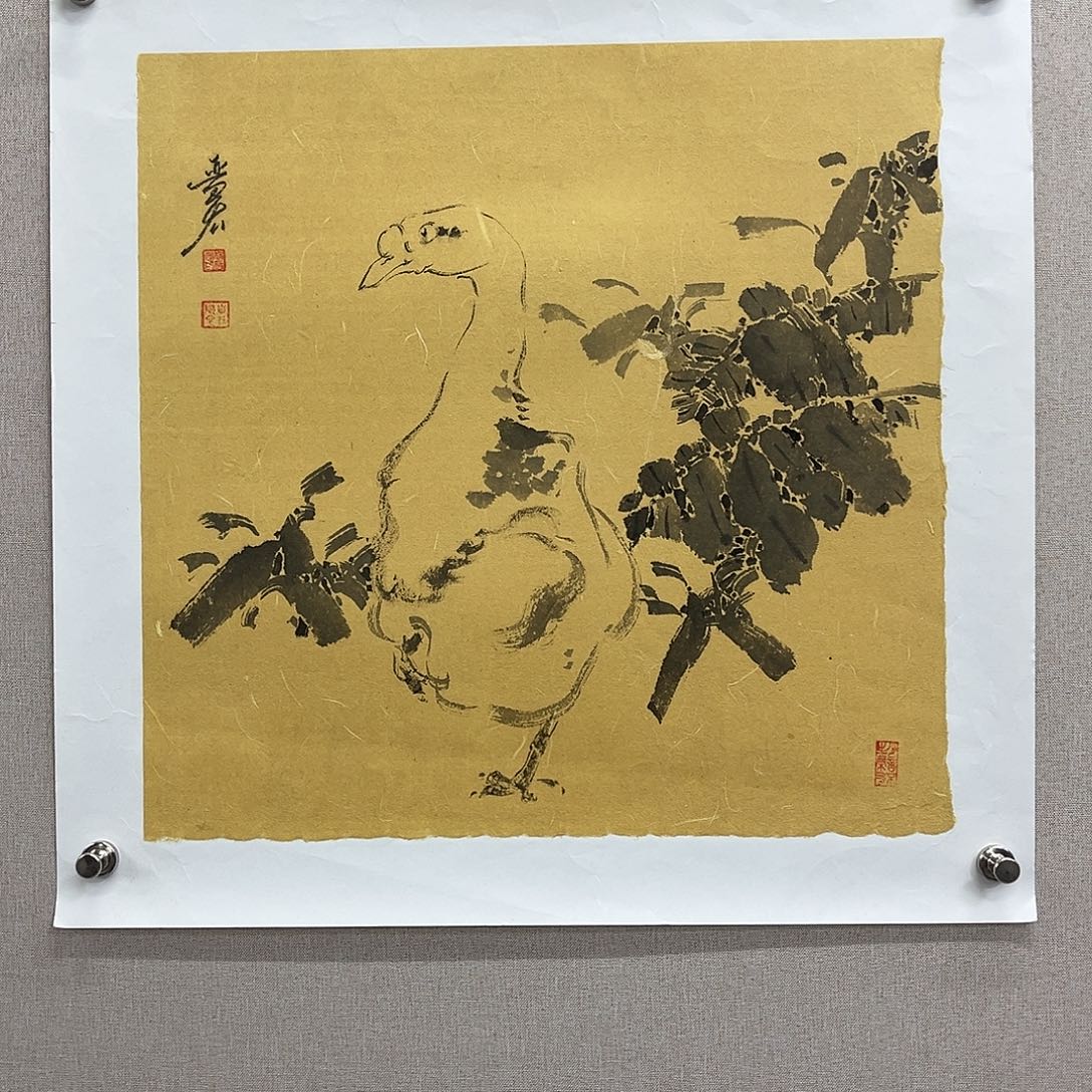 国画艺术家真人手绘