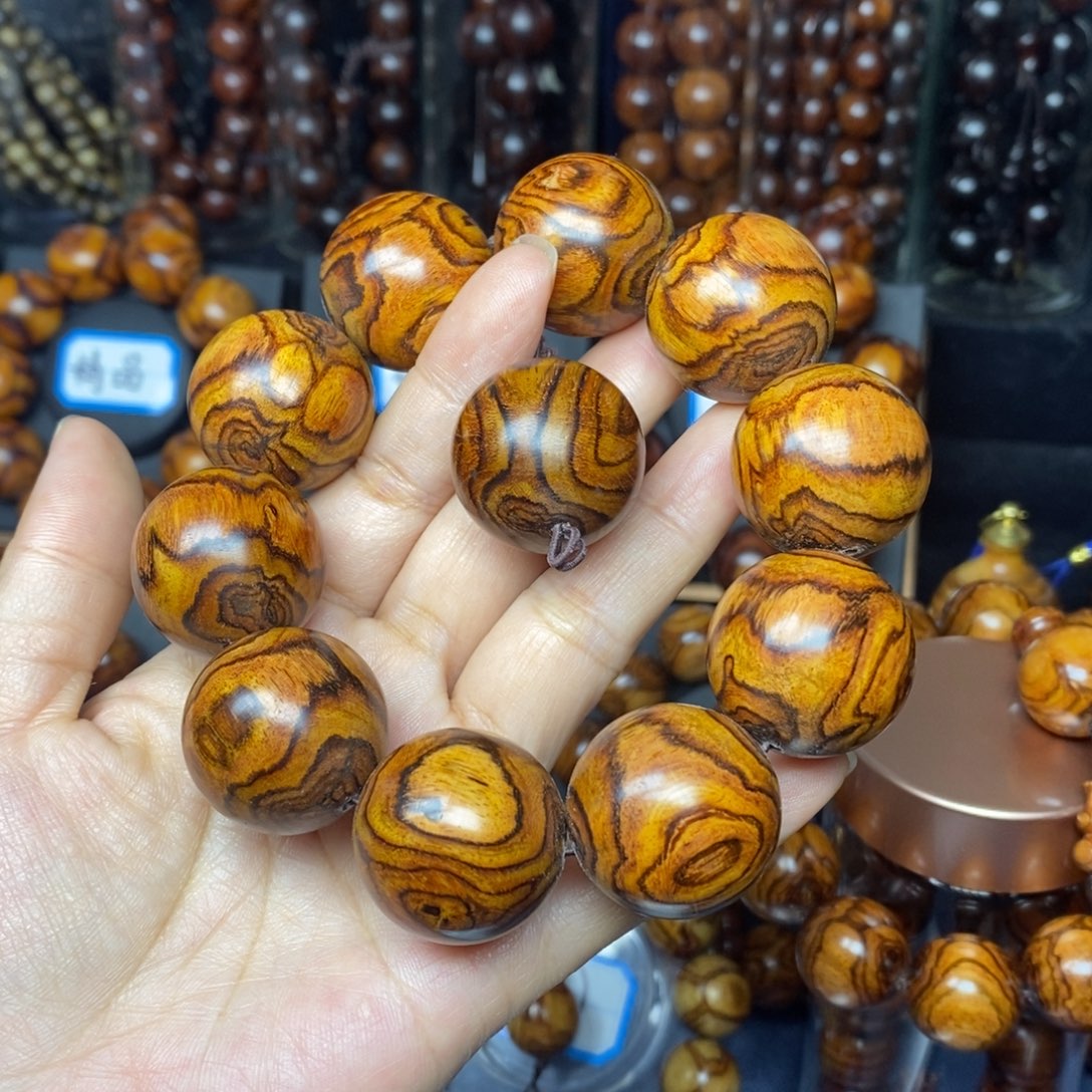 蒹*海南黄花梨2.5叉纹对眼