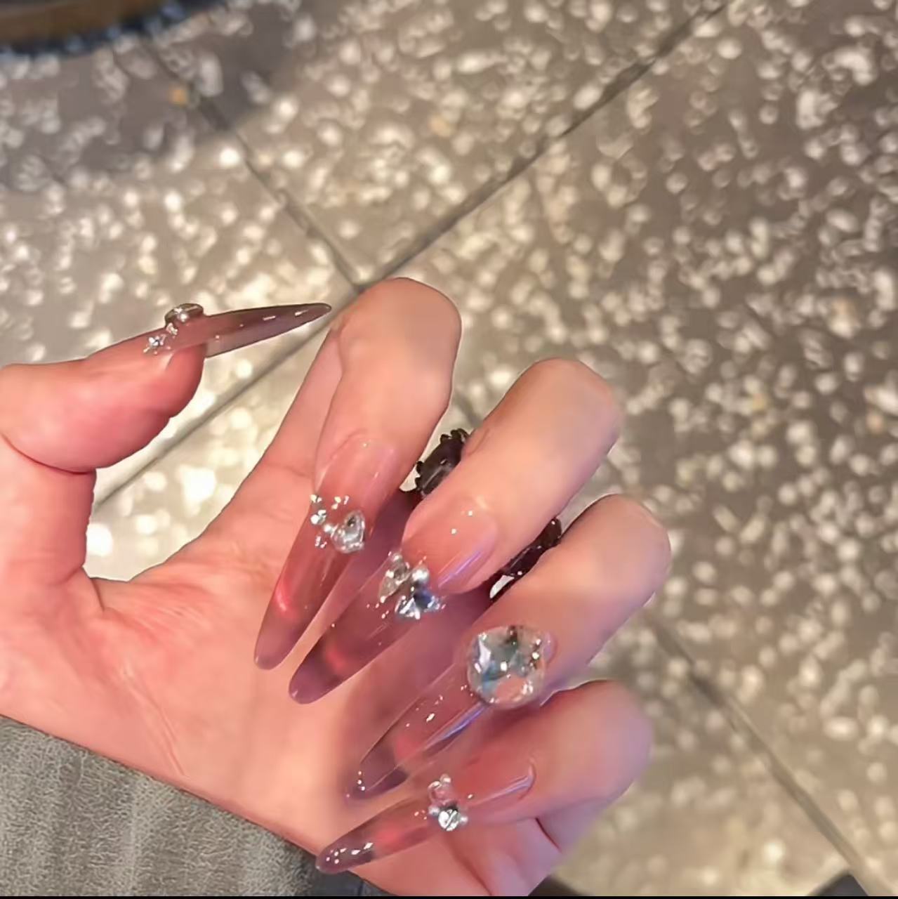 MEI YA 桃花坞极光微笑猫眼可拆卸穿戴甲