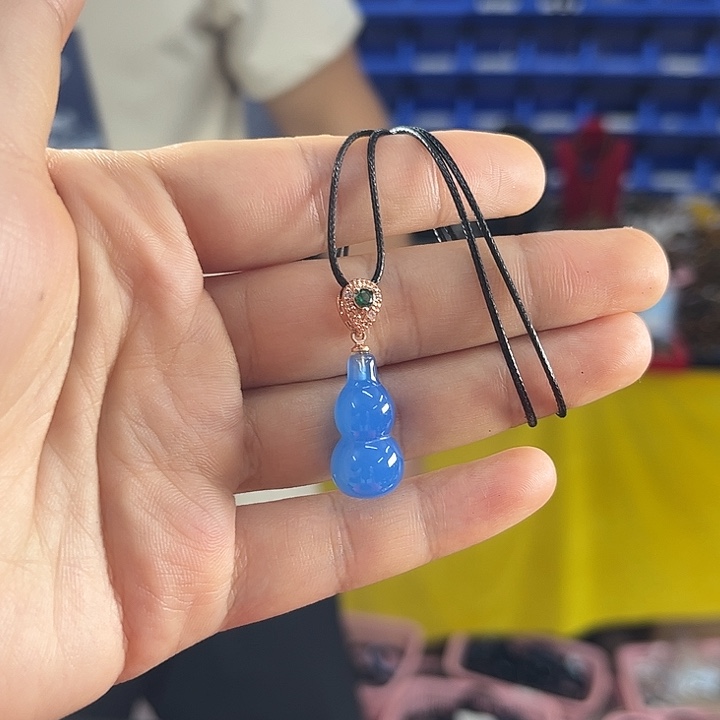 吊坠玛瑙未镶嵌T5蓝龙醇葫芦