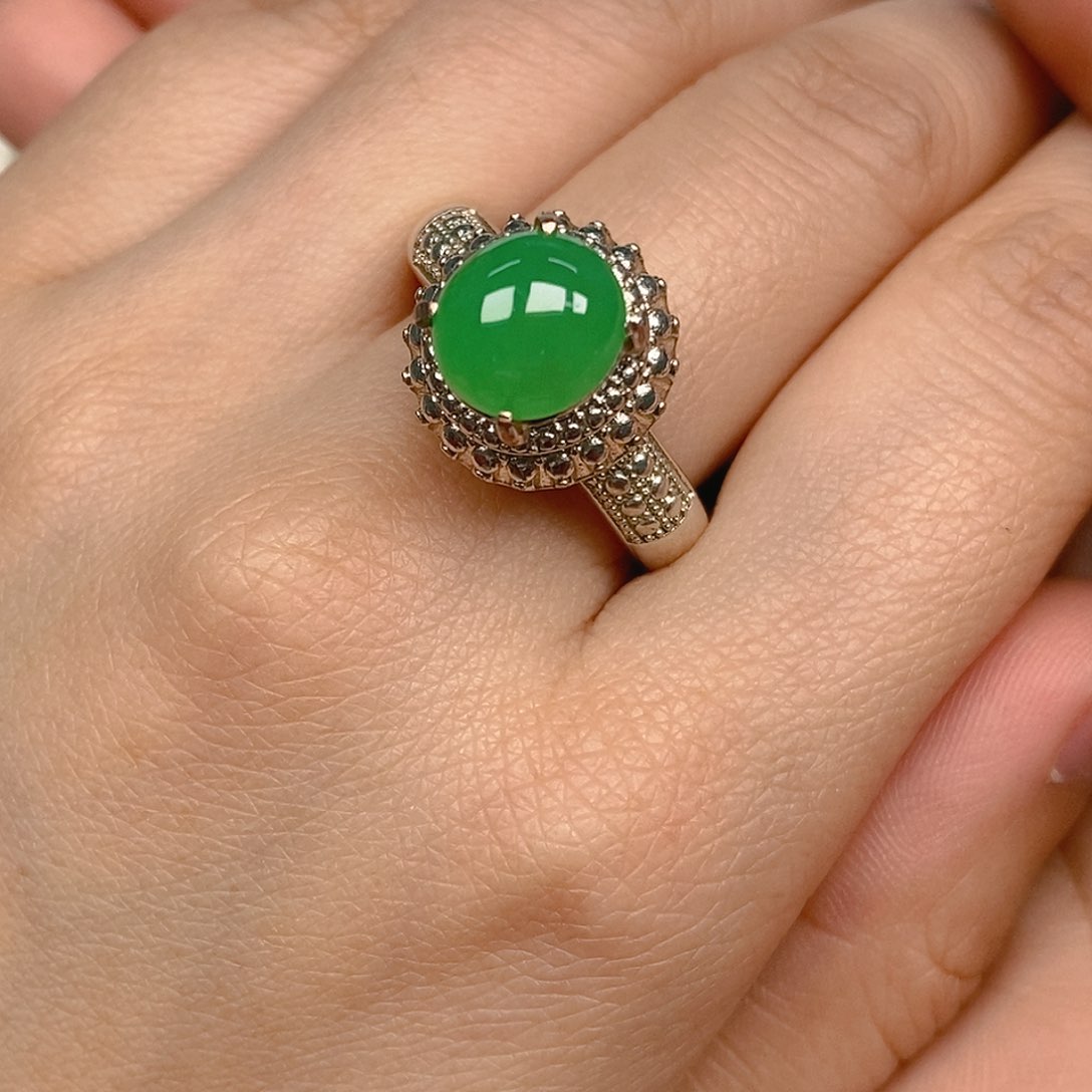 翡翠戒指未镶嵌毛*翡翠