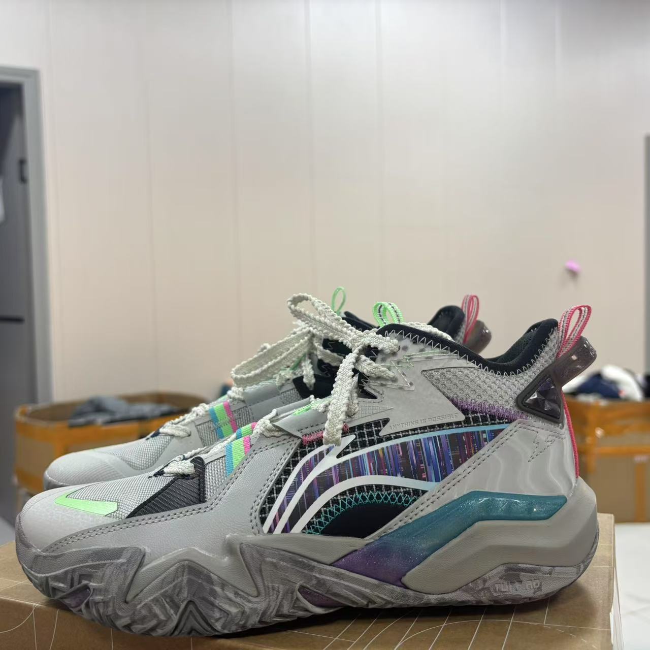 《B品以直播展示为准》面脏-  李宁儿童男童运动鞋YKBU090-3