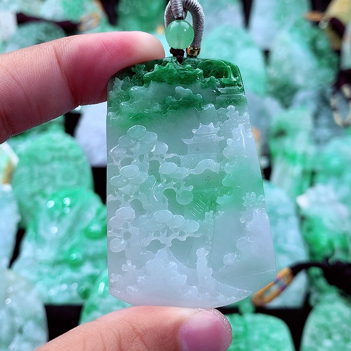 翡翠未镶嵌吊坠(不含链)