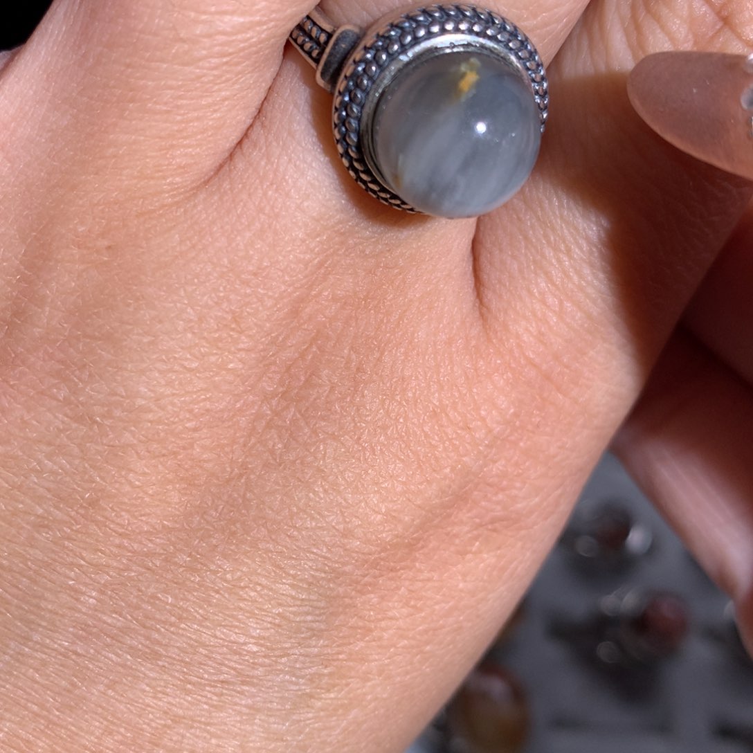 【闪购商品】水晶戒指银S925镶嵌戒指