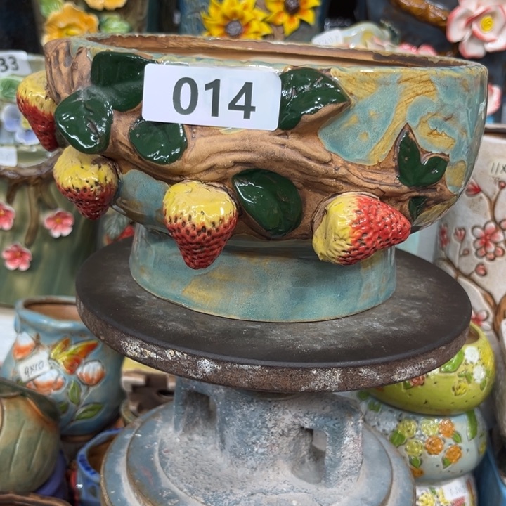 紫砂花盆粗陶材质多肉花盆