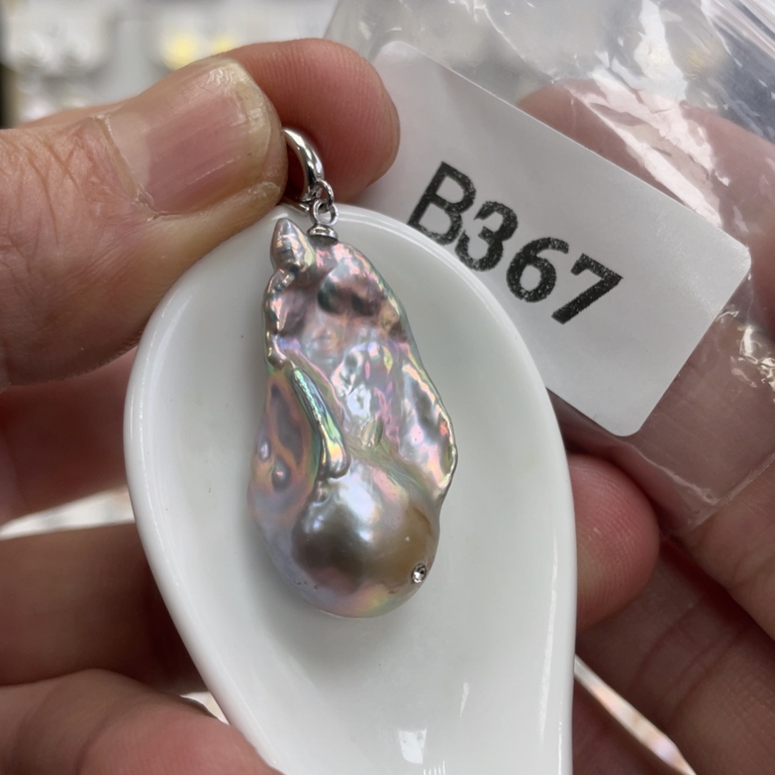 淡水珍珠颈饰银S925镶嵌