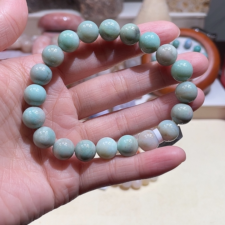 硅化玉未镶嵌手镯4号10咪