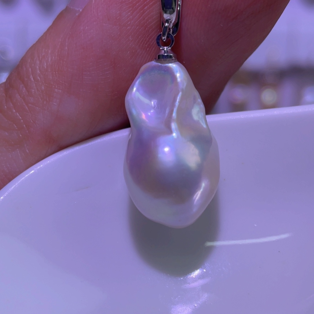 淡水珍珠未镶嵌天然淡水珍珠吊坠