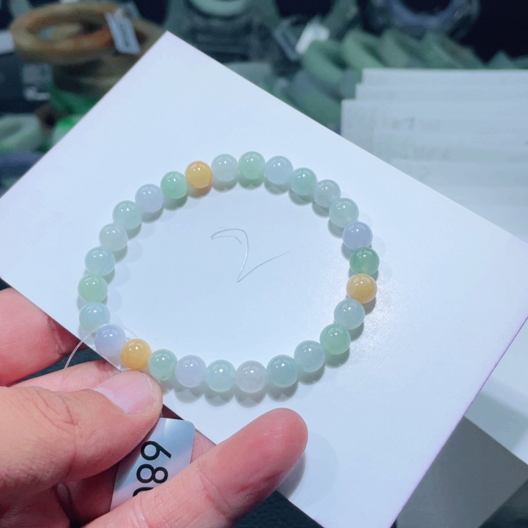 翡翠未镶嵌手链天然翡翠