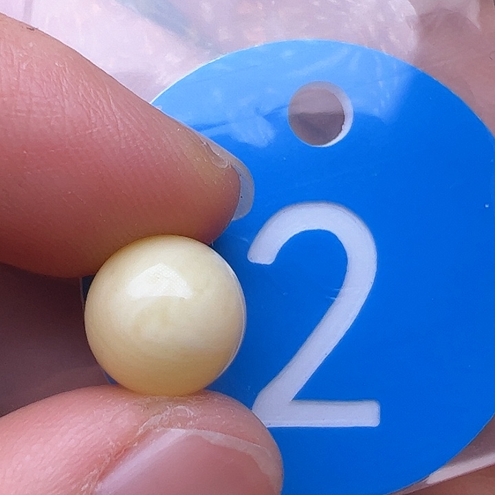 蜜蜡裸石未镶嵌花粉10m m