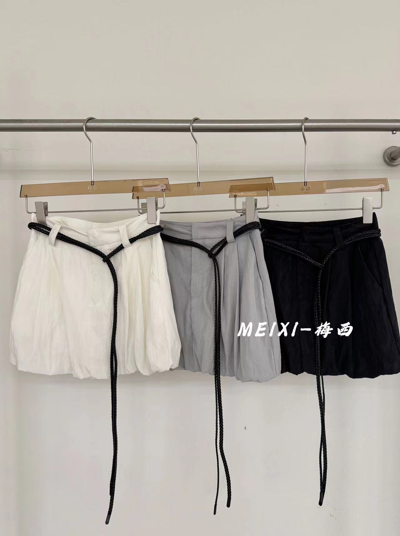 米古古MX# 520147#福 韩系慵懒百搭气质舒适半身裙（腰围64裤长36）