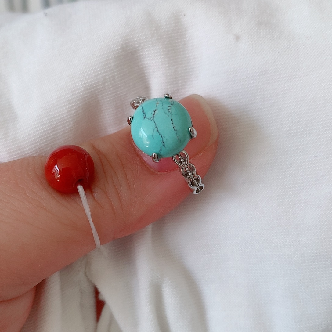 南红玛瑙银S925镶嵌珠宝奇石