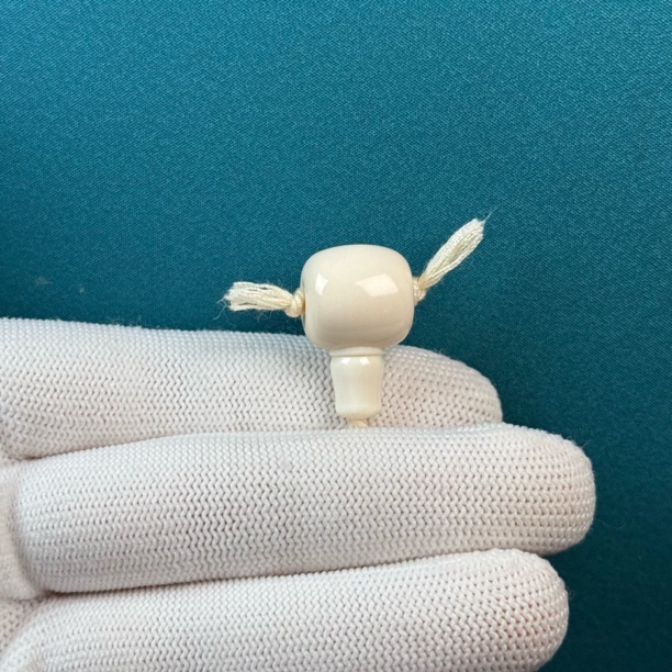 D62-94天然猛犸牙 藏式三通13.5*22mm支持复检假一罚十