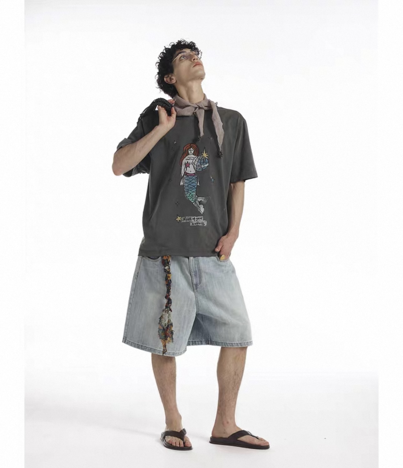 闭眼入！！！！快冲！做就破坏人鱼短袖T恤 男女同款（微瑕）