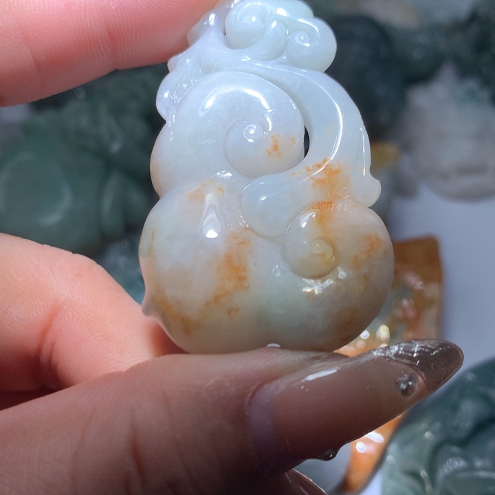翡翠未镶嵌颈饰保真天然A货翡翠