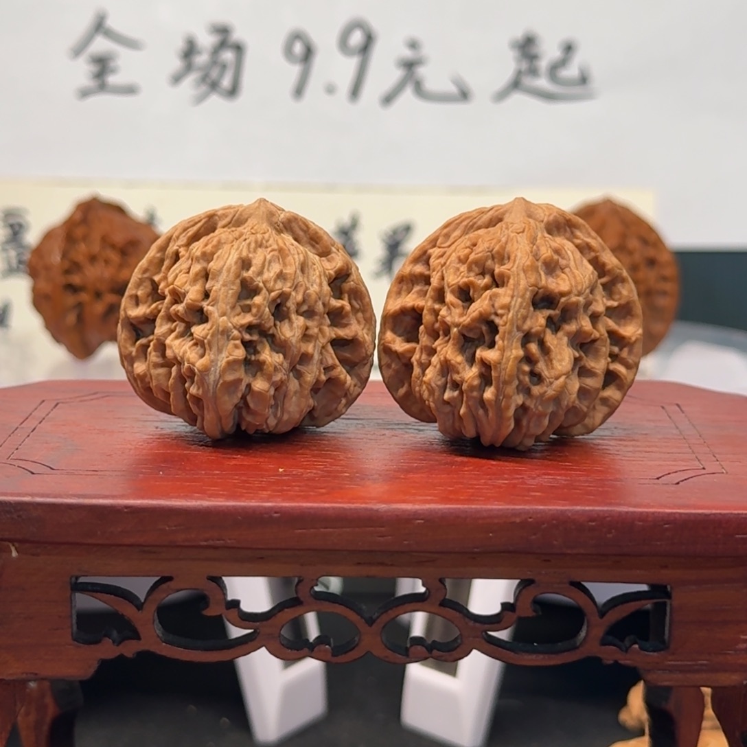 文玩核桃把件60号四座楼边39肚38高34全品无药无修原生态