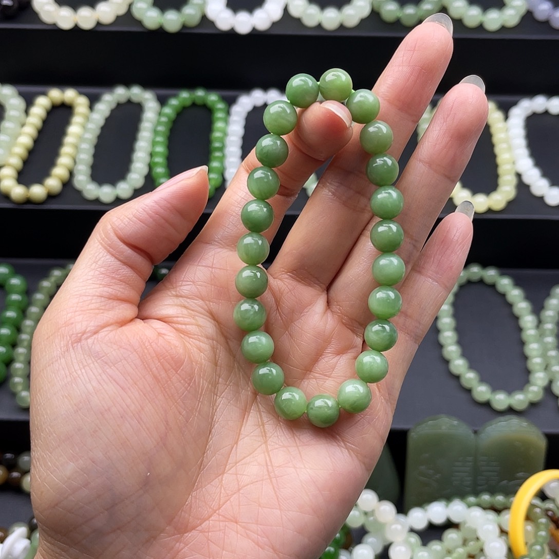 和田玉未镶嵌手链